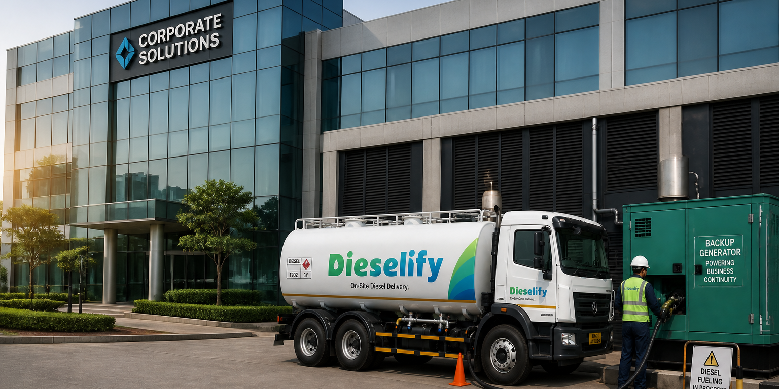 Diesel delivery at a corporate building
