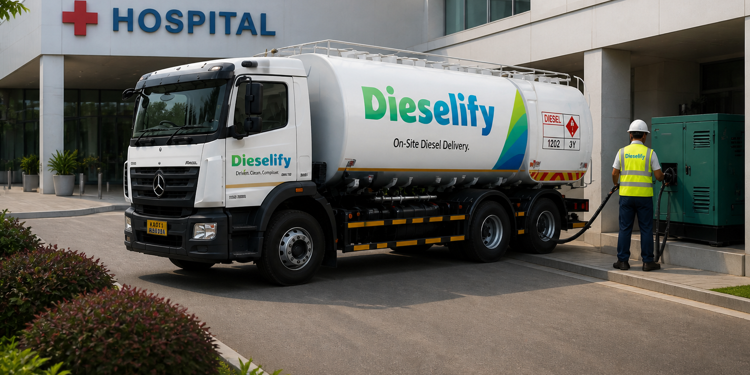 Diesel delivery at a hospital