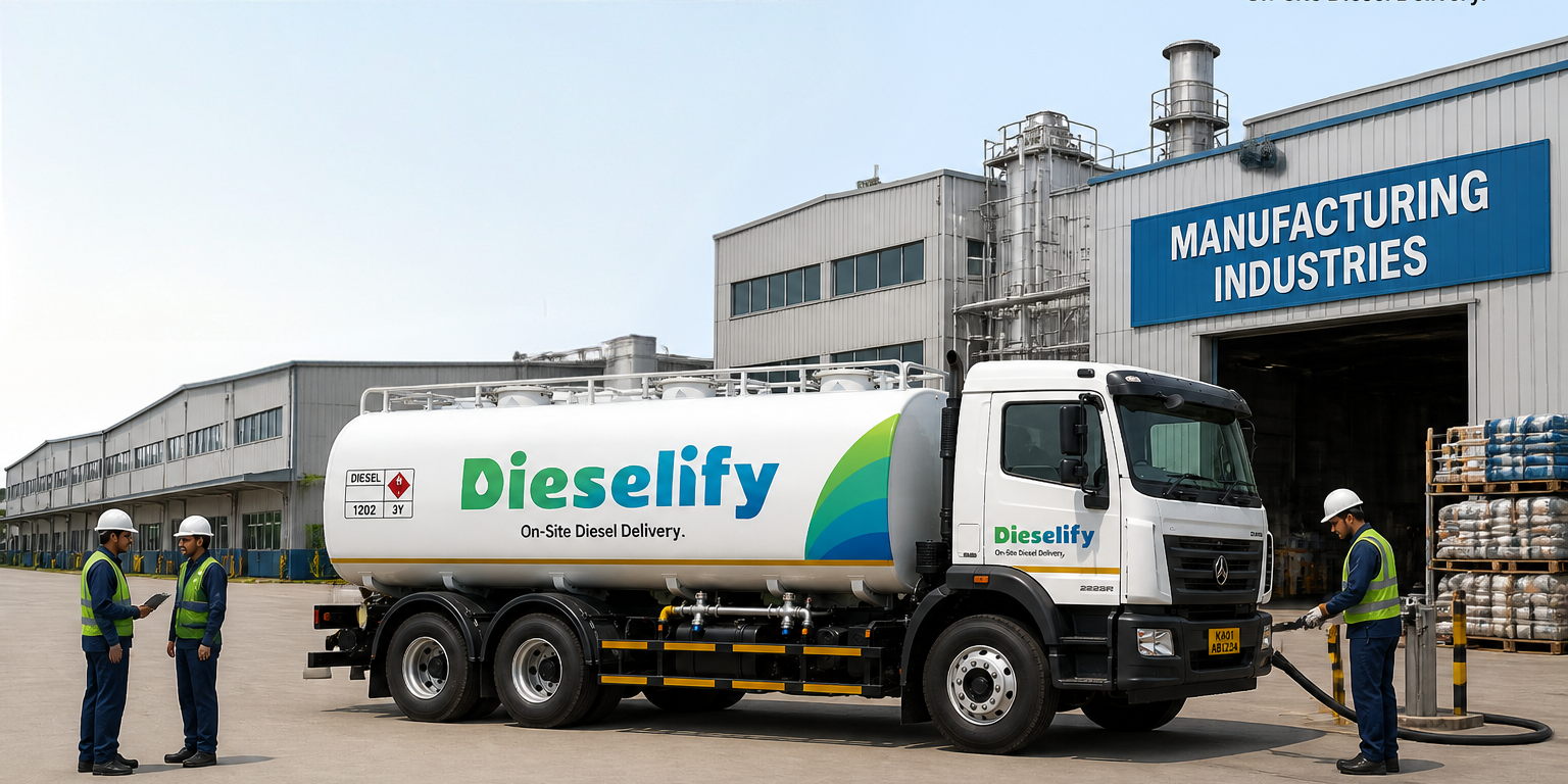 Diesel delivery for manufacturing