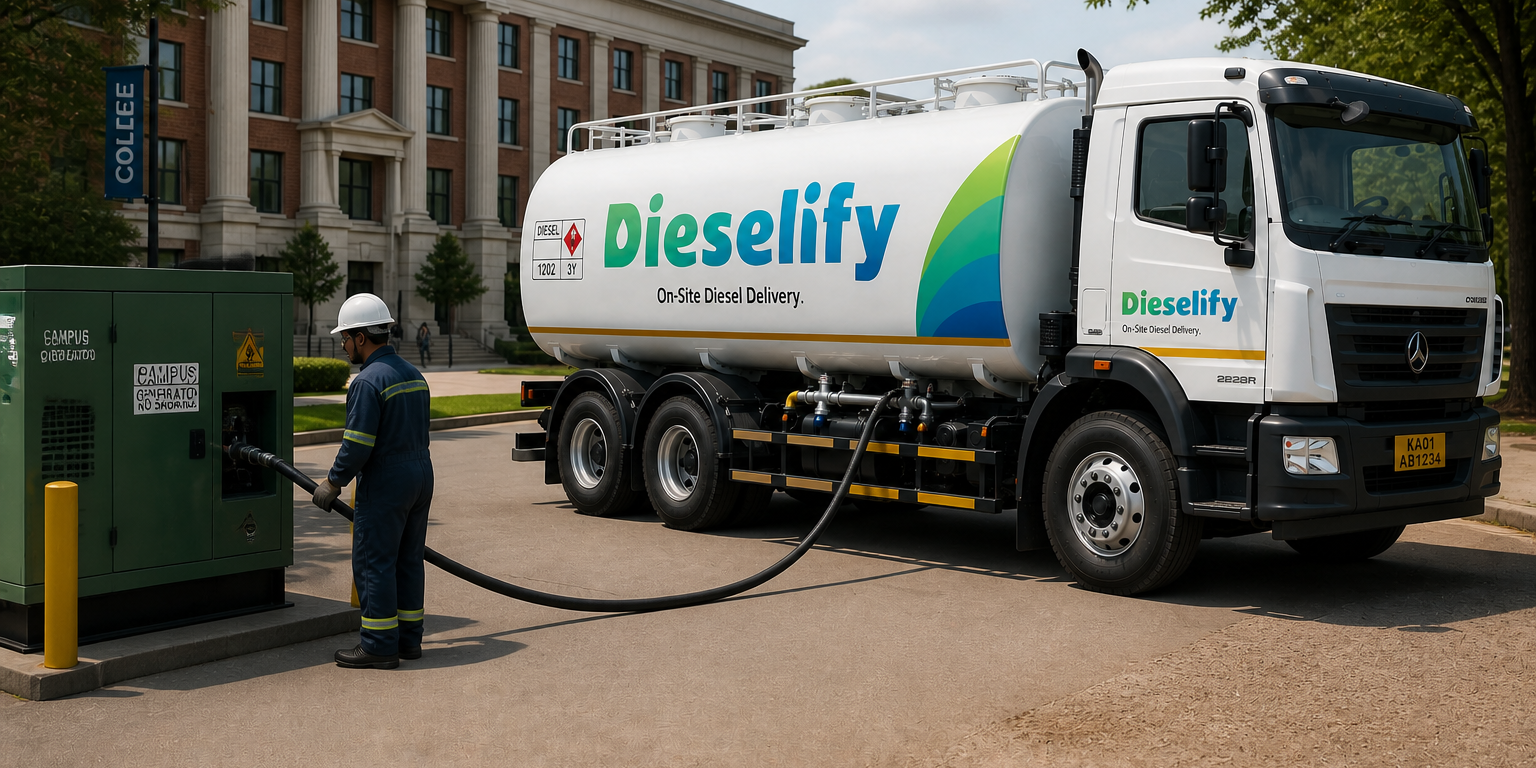 Diesel delivery at a university